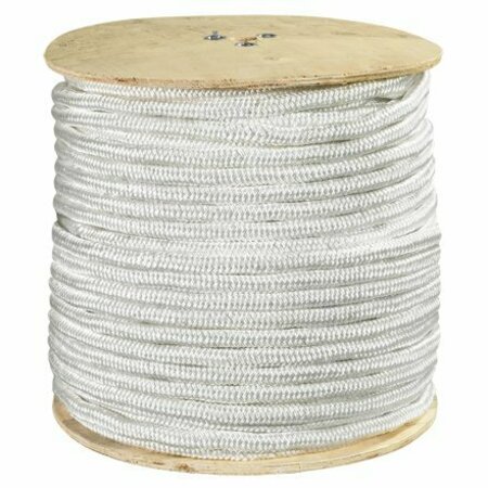 BSC PREFERRED 1/2'', 6,500 lb, White Double Braided Nylon Rope S-18519